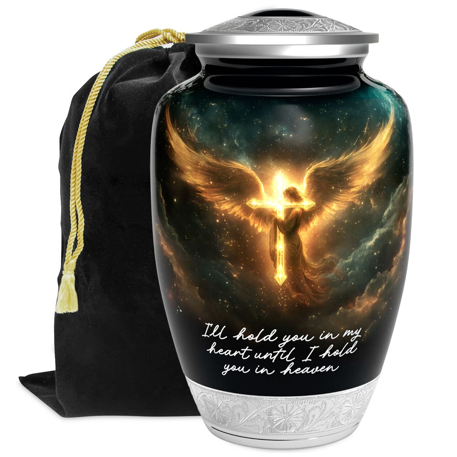 Heavenly Angel Urn for Human Ashes | Handcrafted Funeral Memoria
