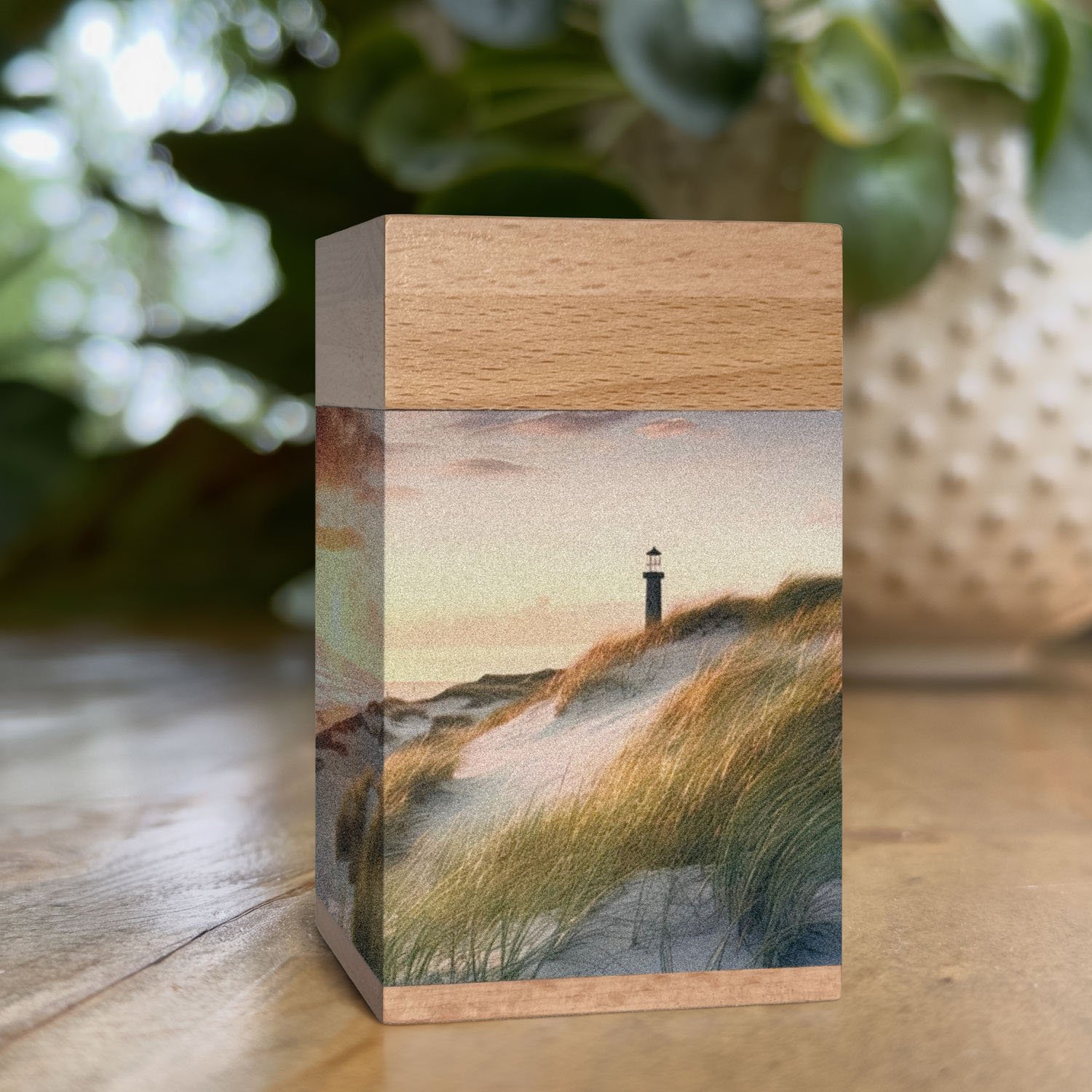 wooden cremation urn for human ashes DESIGN design large adult memorial urn handcrafted beech wood