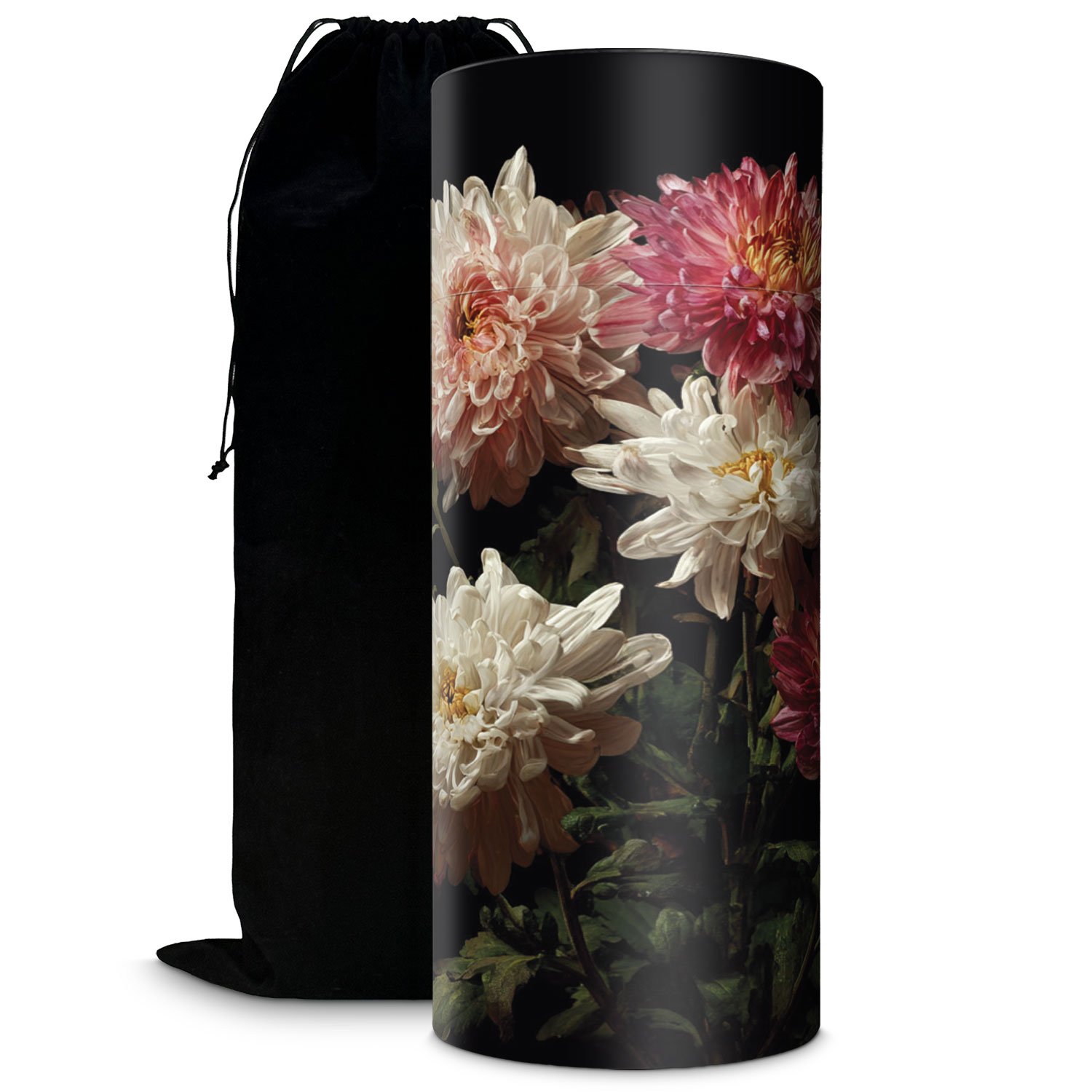 Chrysanthemum Scatter Urn - Biodegradable Cardboard Tube