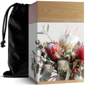 Australian Natives – Large White Cremation Urn
