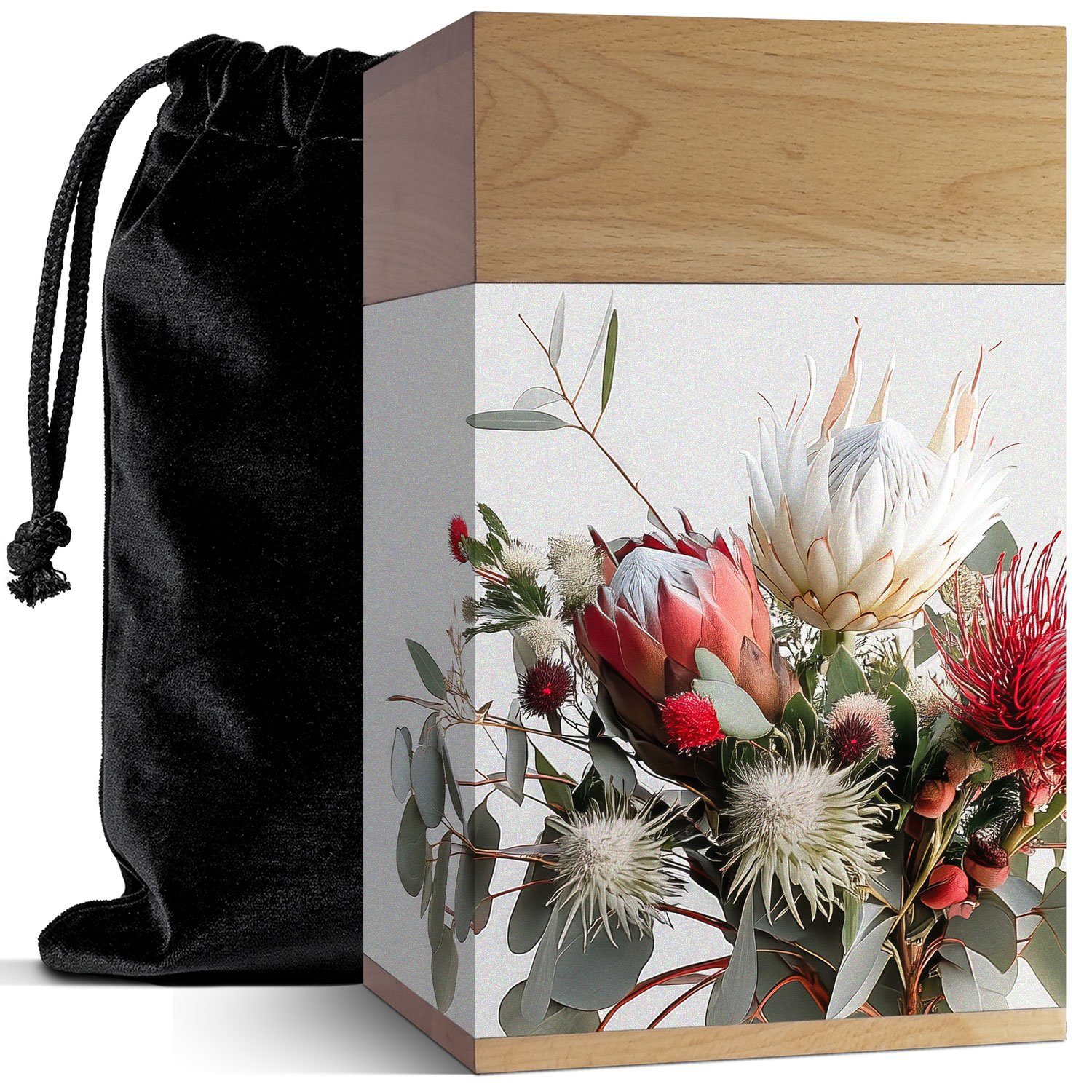 Australian Natives – Large White Cremation Urn